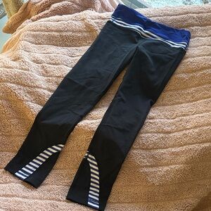 Lululemon Athletica Black and Blue Leggings